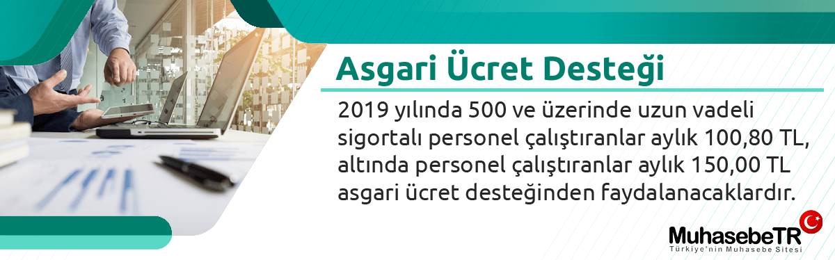 Asgari Ücret Desteği Tutarları