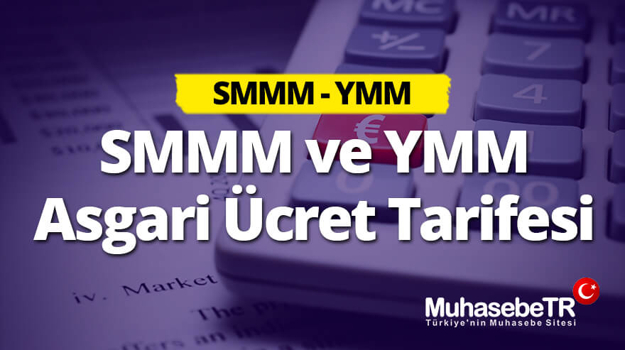 SMMM ve YMM Asgari Ücret Tarifesi 2018